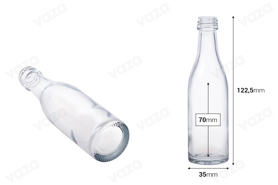 Μικρό μπουκάλι 50ml "Ούζο" (PP 18) - 50 τμχ Μικρό μπουκάλι 50ml "Ούζο" (PP 18) - 50 τμχ-εικόνα_διαστάσεις