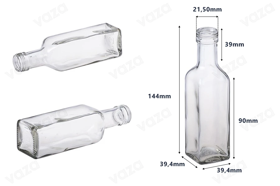 Μπουκάλι για ελαιόλαδο 100 ml Marasca PP 24 *-εικόνα_διαστάσεις