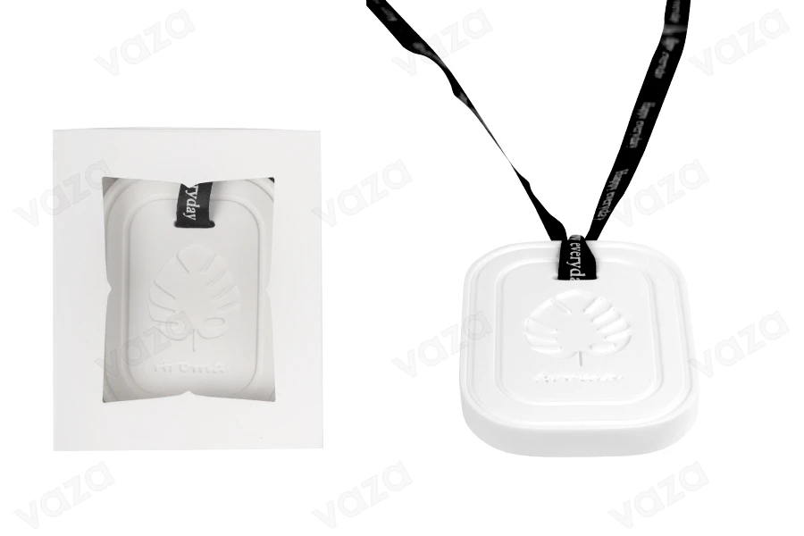 Plaster diffuser in shape of leaf 60x10x80 mm in individual paper box-image_product