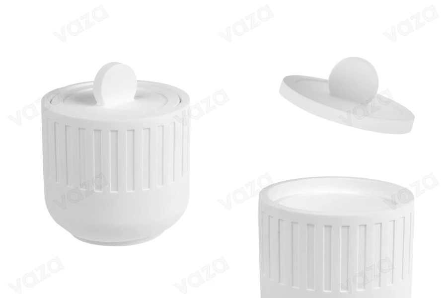 Gypsum candle jar 84x80 mm with lid-image_product