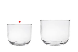 Pot décoratif en verre transparent 121x130 mm pour bougie-6