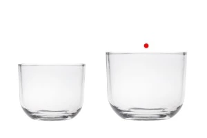 Pot décoratif en verre transparent 125x103 mm pour bougie-5