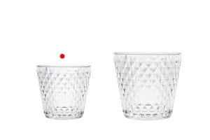 Pot décoratif en verre transparent 100/72x97 mm pour bougie-5