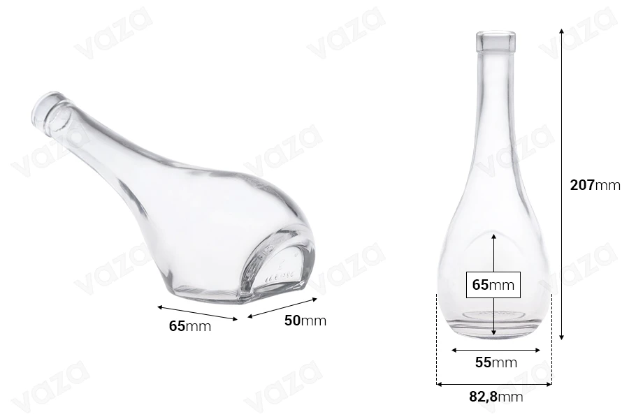 Flasche für Öl und andere Getränke 250ml-bildabmessungen