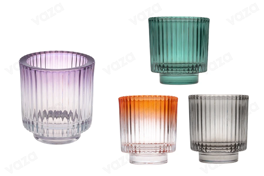 Pot décoratif en verre 75x85 mm en différentes couleurs Pot décoratif en verre 75x85 mm en différentes couleurs-photo_produit