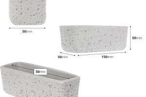Dekodose 150x50x50 mm aus Zement-2
