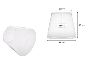 Barattolo decorativo in vetro per candele 90x80 mm-2