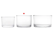 Γυάλινο κυλινδρικό δοχείο 520ml (110x80 mm)