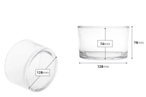 Γυάλινο κυλινδρικό δοχείο 750ml (128x78 mm)
