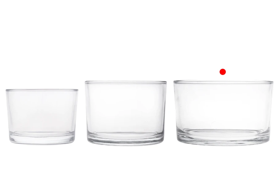 Γυάλινο κυλινδρικό δοχείο 750ml (128x78 mm)