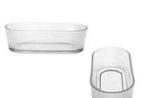 Bol ovale en verre transparent 50x167x75 mm Bol ovale en verre transparent 50x167x75 mm