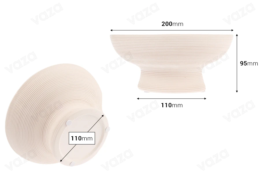 Κεραμικό δοχείο 200x95 mm για κερί-εικόνα_διαστάσεις