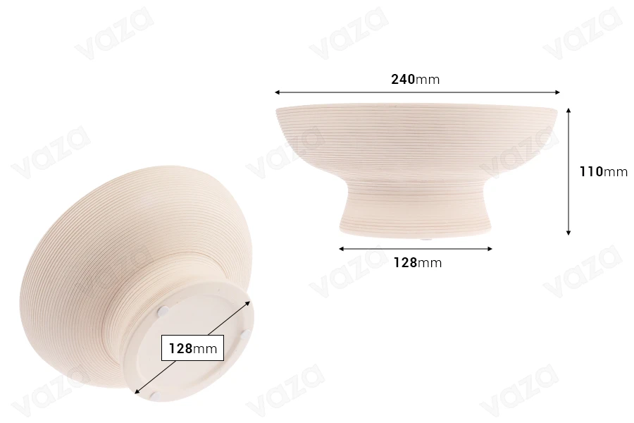 Κεραμικό δοχείο 240x110 mm για κερί Κεραμικό δοχείο 240x110 mm για κερί-εικόνα_διαστάσεις