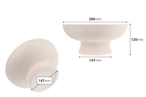 Plat en céramique pour bougies 280x120 mm-2