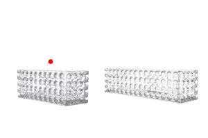 Pot décoratif en verre transparent 200x80x80 mm pour bougie-5