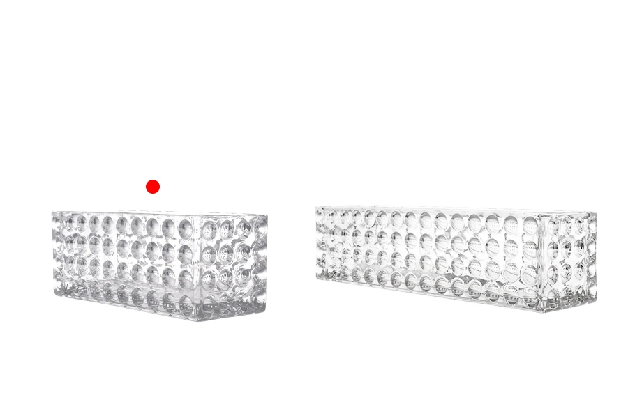 Γυάλινο διάφανο διακοσμητικό δοχείο 200x80x80 mm για κερί Γυάλινο διάφανο διακοσμητικό δοχείο 200x80x80 mm για κερί