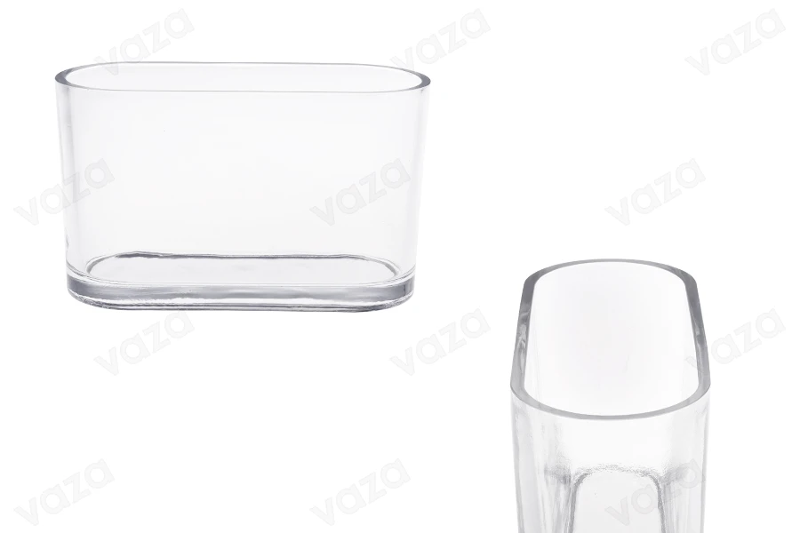 Γυάλινο διάφανο διακοσμητικό δοχείο 200x80x120 mm για κερί Γυάλινο διάφανο διακοσμητικό δοχείο 200x80x120 mm για κερί-εικόνα_προϊοντική