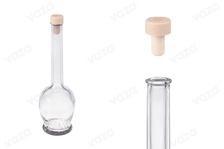 Kugelförmige Flasche 100 ml für Getränke mit Korken f11 Kugelförmige Flasche 100 ml für Getränke mit Korken f11-produktbild