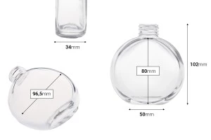 150 ml transparent glass reed diffuser bottle-2