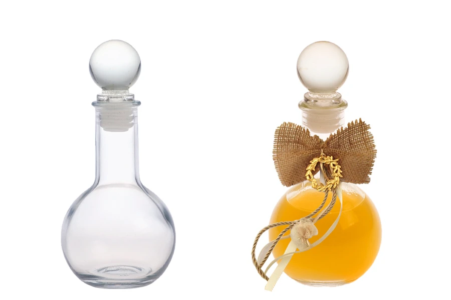 Kugelflasche 100 ml mit Glasverschluss