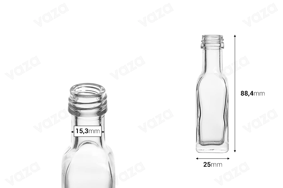 20 ml Glasflasche Marasca-bildabmessungen