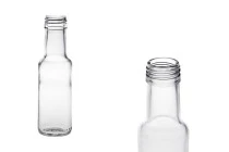 Bottiglia in vetro trasparente da 100 ml Bottiglia in vetro trasparente da 100 ml