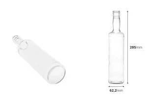Μπουκάλι γυάλινο 500ml για ούζο-2