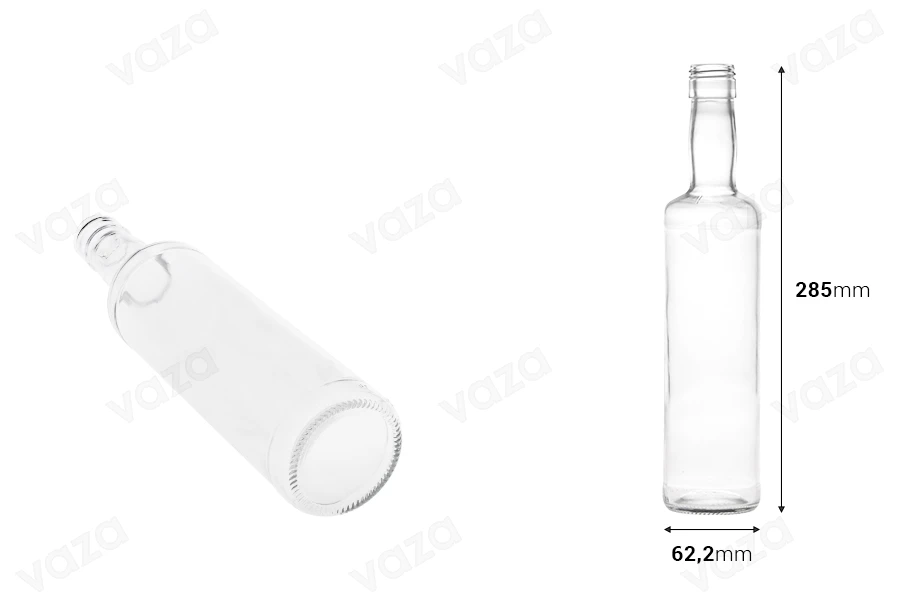 Μπουκάλι γυάλινο 500ml για ούζο-εικόνα_διαστάσεις