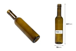 Flacon verre 375 ml UVAG avec bec PP 31.5 - 36 pcs-2