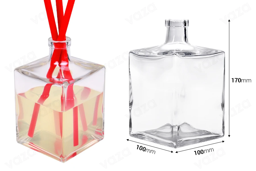 Shishe qelqi 1000 ml e përshtatshme për aromatizues ambienti -imazh_dimensione