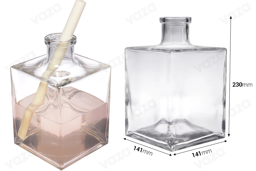 Γυάλινο μπουκάλι 2500 ml κατάλληλο για αρωματικό χώρου Γυάλινο μπουκάλι 2500 ml κατάλληλο για αρωματικό χώρου-εικόνα_διαστάσεις