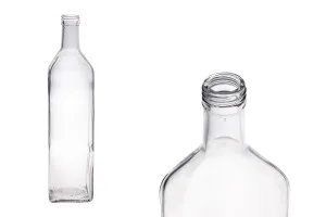 Glass clear bottle 1000 ml Marasca PP 31.5 - 20 pcs-1