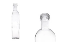 Γυάλινο μπουκάλι 500 ml διάφανο Marasca με στόμιο PP 31.5 - 35 τμχ
