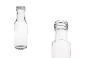 Flacon en verre transparent 100 ml Dorica avec col PP 31,5 - 62 pcs-1
