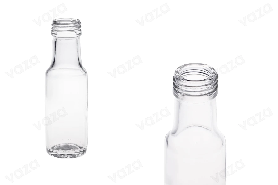 Γυάλινο διάφανο μπουκάλι 100 ml Dorica με στόμιο PP 31.5 - 62 τμχ Γυάλινο διάφανο μπουκάλι 100 ml Dorica με στόμιο PP 31.5 - 62 τμχ-εικόνα_προϊοντική