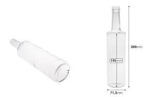 Bouteille en verre 700 ml avec col PP31.5 - convient pour les liqueurs et les boissons-2