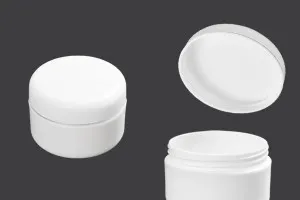 Acryl Cremedose 50ml weiß mit Deckel -12 Stücke-1