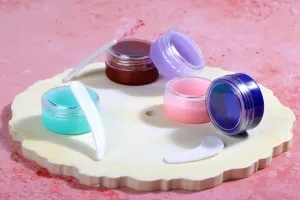 Acryl- Cremedose 3ml mit transparentem Deckel in verschiedenen Farben-3