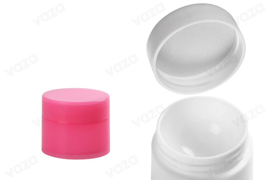 Kavanoz plastik me 2 shtresa 3 ml me liner të brëndshëm në kapak - 12 copë Kavanoz plastik me 2 shtresa 3 ml me liner të brëndshëm në kapak - 12 copë -imazh_produkt