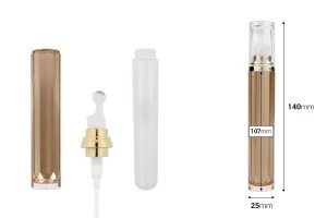 Μπουκαλάκι ακρυλικό για καλλυντική χρήση 20 ml με αντλία roll-on και καπάκι-2