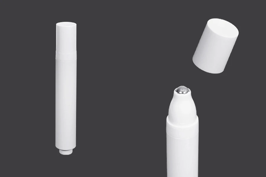 Μπουκαλάκι πλαστικό για καλλυντική χρήση 18 ml με αντλία roll-on και καπάκι