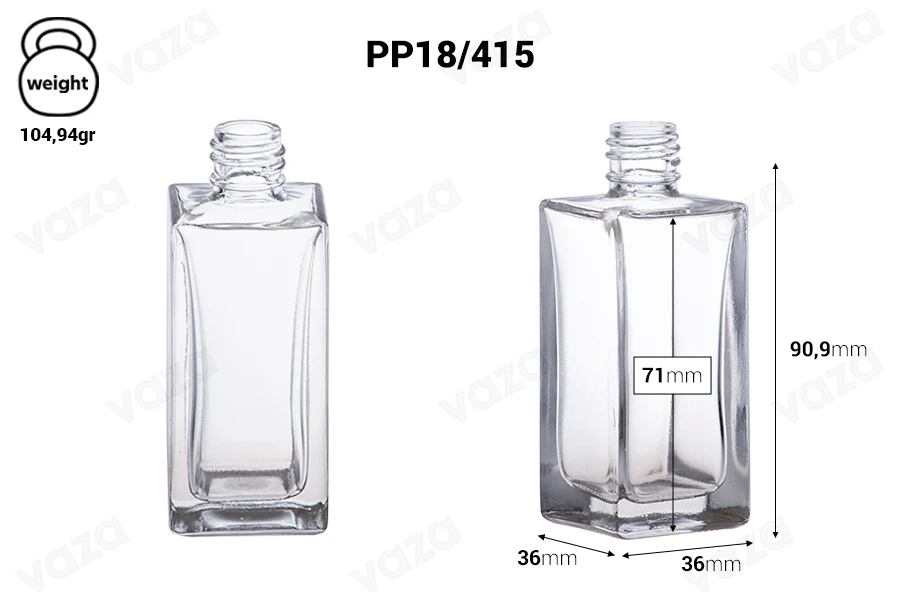 Τετράγωνη φιάλη αρωματοποιίας 50 ml (18/415) Τετράγωνη φιάλη αρωματοποιίας 50 ml (18/415)-εικόνα_διαστάσεις