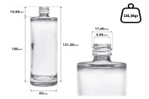 Flacone di profumo in vetro rotondo da 100 ml (18/415) - (ordine minimo: 1 scatola) Flacone di profumo in vetro rotondo da 100 ml (18/415) - (ordine minimo: 1 scatola)