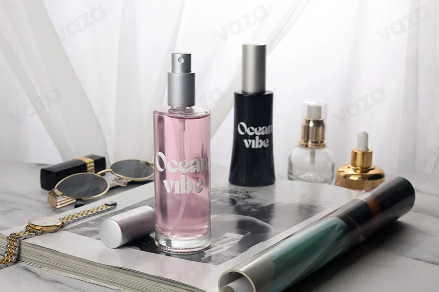 100 ml runde Parfümflasche aus Glas (18/415) – (Mindestbestellmenge: 1 Karton)-bildgruppe