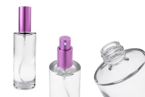 Flacon de parfum rond en verre 100ml (18/415) - (commande minimum : 1 boîte)-7