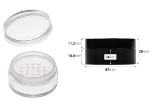 Cremedose 30ml mit Sieb für Kosmetik - 12 Stücke-2