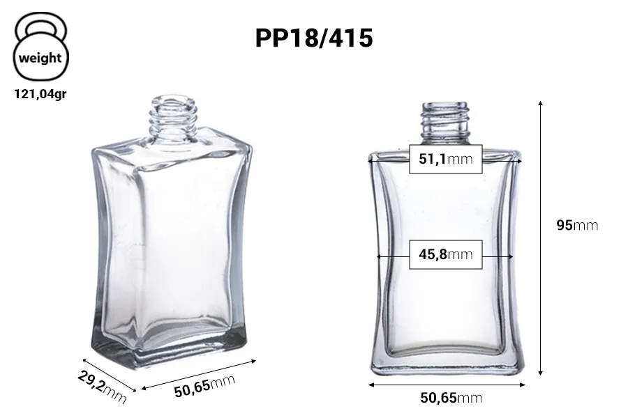 Rechteckiges Parfüm Flakon 50ml 7/50 (18/415) Rechteckiges Parfüm Flakon 50ml 7/50 (18/415)