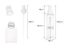 PET Μπουκάλι 180 ml με σπρέι για ελαφρά λιπαρές ουσίες σε συσκευασία των 12 τεμαχίων