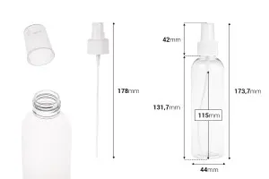 180 ml PET spray bottle for slightly oily solutions in a package with 12 pieces.-2