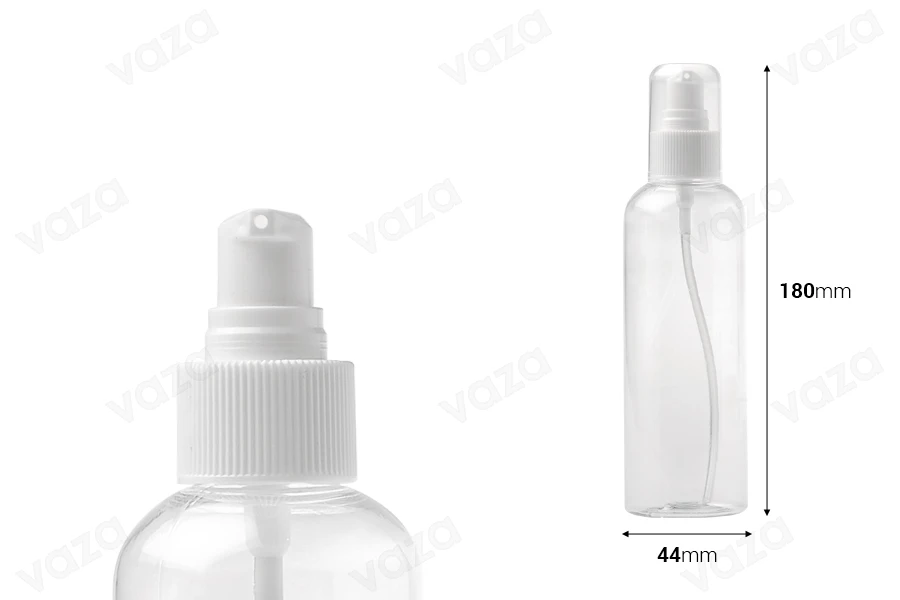 PET Μπουκάλι 200 ml με αντλία για κρέμα σε συσκευασία των 12 τεμαχίων-εικόνα_διαστάσεις